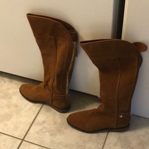 Franco Sarto Brown Suede Boots